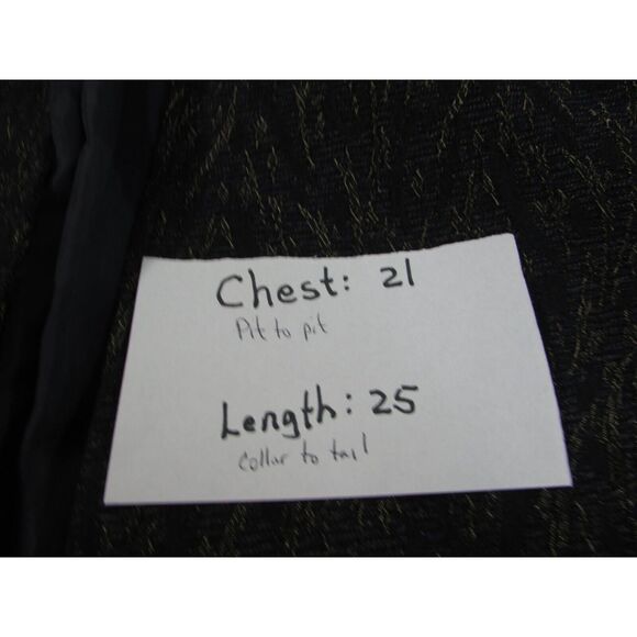Coldwater Creek Blazer Blue black gold Size Large 14-16 - Picture 7 of 7